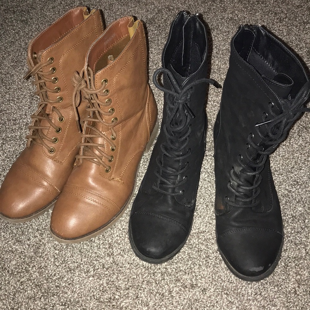 Two pairs of Combat Boots